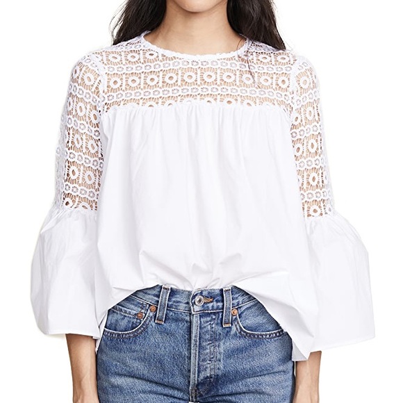 ENDLESS ROSE BOHO BLOUSE,WHITE, XS,NWOT - Picture 1 of 5